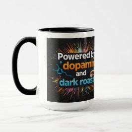  Neurodivergent Powered by Dopamine Coffee  マグカップ