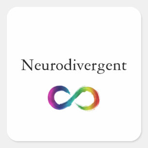 Neurodivergent Sticker スクエアシール