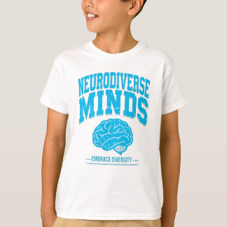 Neurodiverse Minds Brain Graphic  Tシャツ
