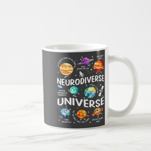 Neurodiverse Universe Iep Special Ed Paraprofessio コーヒーマグカップ (右)