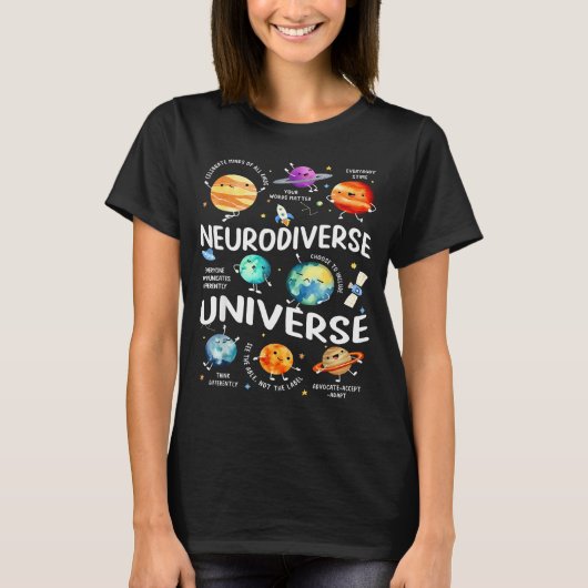 Neurodiverse Universe Iep Special Ed Paraprofessio Tシャツ (正面)