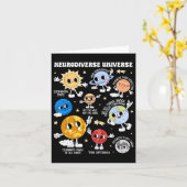 Neurodiverse Universe Planet Autism Awareness Supp カード (黄色い花)