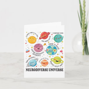 Neurodiverse Universe Planet Autism Awareness Supp カード