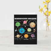 Neurodiverse Universe Planet Autism Awareness Supp カード (黄色い花)