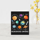 Neurodiverse Universe Planet Autism Awareness Supp カード (黄色い花)