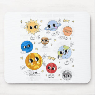Neurodiverse Universe Planet Autism Awareness Supp マウスパッド