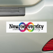 Neurodiversityのバンパーステッカー バンパーステッカー (車上)