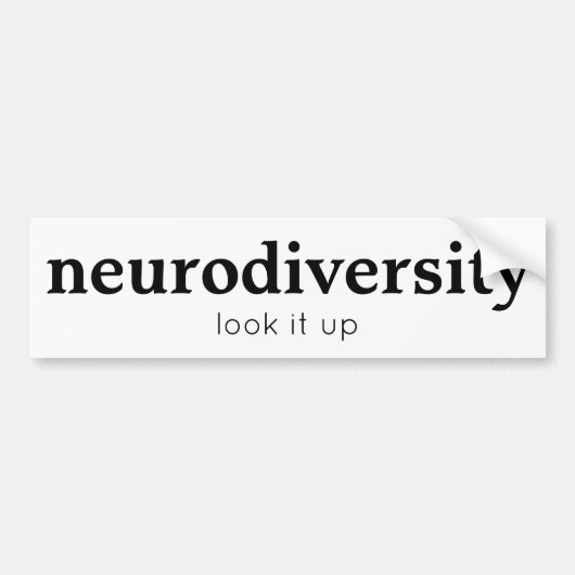 Neurodiversityのバンパーステッカー バンパーステッカー (正面)