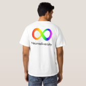 NeurodiversityのプライドのTシャツ Tシャツ (裏面フル)
