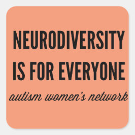 Neurodiversityは皆のためステッカーです スクエアシール