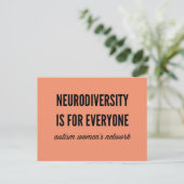 NeurodiversityはEveryone Postages向け ポストカード (スタンド正面)