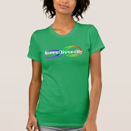 NeuroDiversityレインボーインフィニティシャツ Tシャツ (正面)