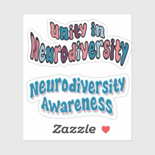 Neurodiversity認識度*説明を参照* シール (シート)