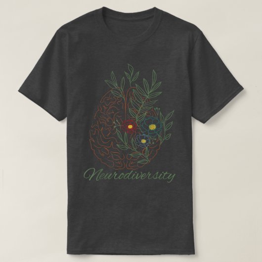 Neurodiversity ADHD ASD Autism Tシャツ (デザイン正面)