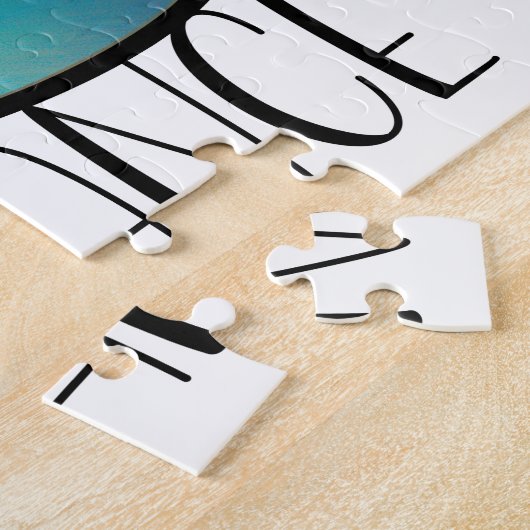 Neurodiversity Autism Acceptance Rainbow Button ジグソーパズル (側面)