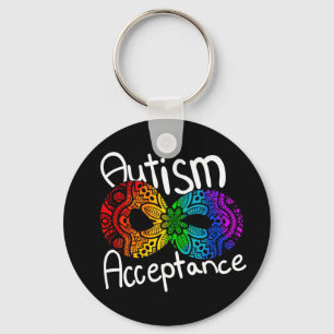 Neurodiversity Autism Acceptance Rainbow Keychain キーホルダー