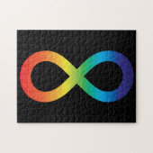 Neurodiversity Autism Awareness Acceptance Rainbow ジグソーパズル (横)
