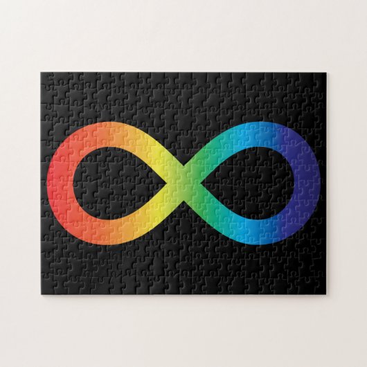 Neurodiversity Autism Awareness Acceptance Rainbow ジグソーパズル (横)