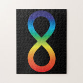 Neurodiversity Autism Awareness Acceptance Rainbow ジグソーパズル (縦)