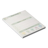 Neurodiversity Brain Dump Daily Check | Sage Green ノートパッド (アングル)