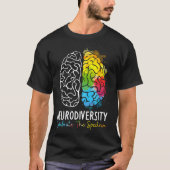 Neurodiversity Celebrate The Spectrum Autism Suppo Tシャツ (正面)