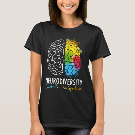 Neurodiversity Celebrate The Spectrum Autism Suppo Tシャツ (正面)