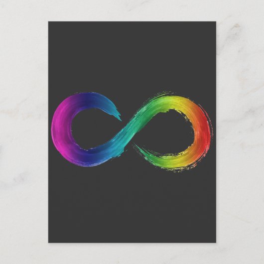 Neurodiversity Infinityロゴシャツ ポストカード (正面)