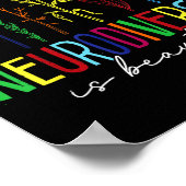 Neurodiversity is beautiful autism awareness ポスター (角)