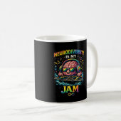 Neurodiversity Is My Jam コーヒーマグカップ (正面右)