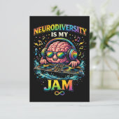 Neurodiversity Is My Jam サンキューカード (スタンド正面)