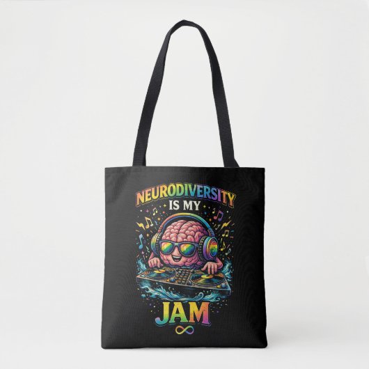 Neurodiversity Is My Jam トートバッグ (正面)