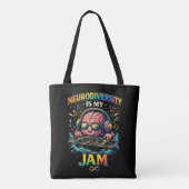Neurodiversity Is My Jam トートバッグ (裏面)