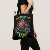 Neurodiversity Is My Jam トートバッグ (クローズアップ)