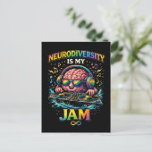 Neurodiversity Is My Jam ポストカード (スタンド正面)