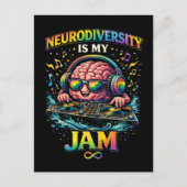 Neurodiversity Is My Jam ポストカード (正面)
