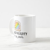 Neurodiversity Is My Jam Rainbow Toast コーヒーマグカップ (正面左)