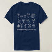 Neurodiversity Is Necessary Fungi Mushroom Mycolog Tシャツ (デザイン正面)