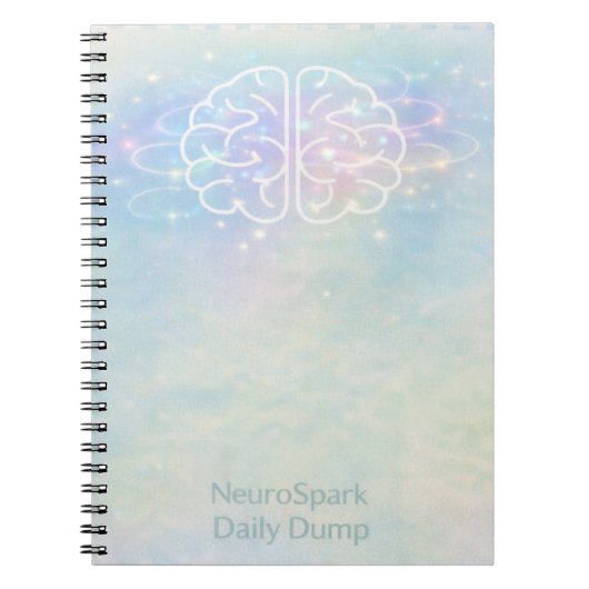 Neurodiversity NeuroSpark Daily Dump Pastel Design ノートブック (正面)