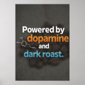  Neurodiversity Powered by Dopamine & Dark Roast  ポスター (正面)