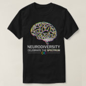 Neurodiversity Pride Autism Spectrum ASD ADHD Rain Tシャツ (デザイン正面)