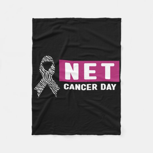 Neuroendocrine Cancer Awareness - World Net Cancer フリースブランケット (正面)