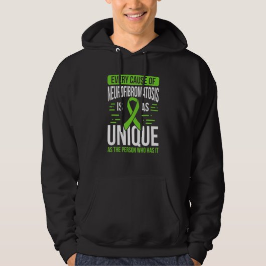 Neurofibromatosis Awareness Cause is Unique Green パーカ (正面)
