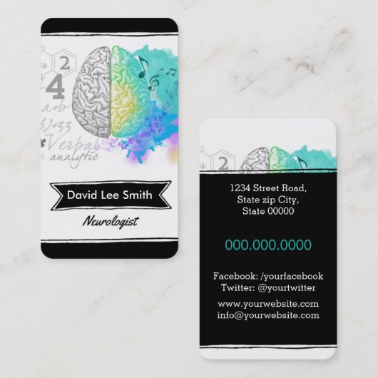 Neurologist 名刺 (正面/裏面)