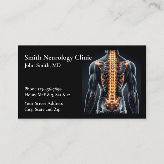 Neurologist Neurology Neurosurgeon Business Card 名刺 (正面)