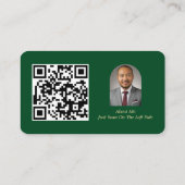 Neurology Business Card Custom Logo Emerald Green 名刺 (裏面)