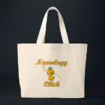 Neurology Chick ラージトートバッグ<br><div class="desc">This vibrant design features a charming yellow chick with a sultry expression. You will find her featured on dozens of items in numerous colors, including buttons, keychains, ornaments, phone cases, tote bags, t-shirts, and more. Check out our growing line of chick designs. With over 400 categories including occupations, countries, hobbies,...</div>