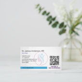 Neurology Therapy Business | Minimalist White 名刺 (スタンド正面)