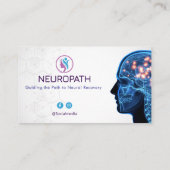 Neurology Therapy Business | Minimalist White 名刺 (裏面)