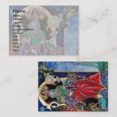 NEUROMANCER灰色の黄色の赤の緑の白黒 名刺 (正面/裏面)