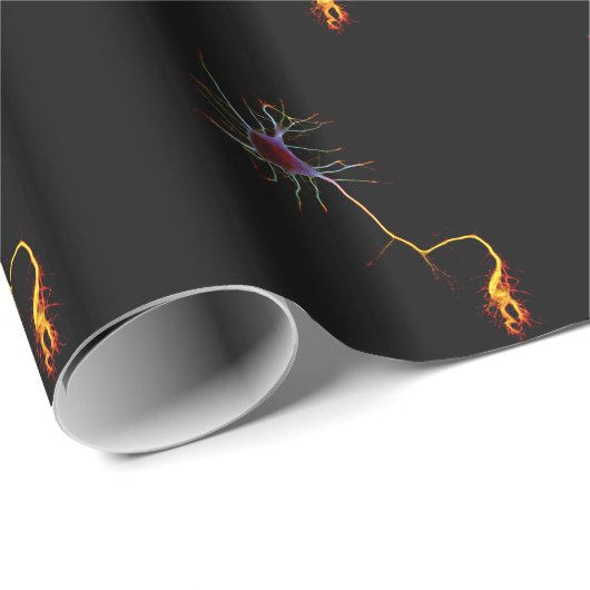 Neuroscience, neuron , science ラッピングペーパー (ロールコーナー)